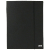 Spirit: czarna teczka z gumką w formacie A4