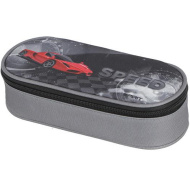 Spirit: owalny piórnik z motywem samochodu sportowego "Speed", 20 x 10 x 6 cm