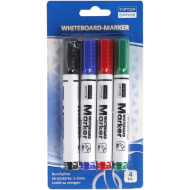 Spirit: zestaw 4 markerów do tablicy suchościeralnej z okrągłą końcówką