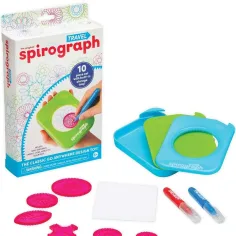 Spirograf: Podróżny spirograf z etui, kompaktowy rozmiar, zestaw 10 sztuk zdjęcie 2
