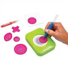 Spirograf: Podróżny spirograf z etui, kompaktowy rozmiar, zestaw 10 sztuk zdjęcie 4