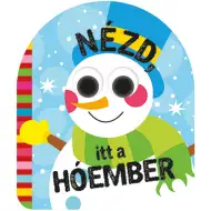 Spójrz! Oto książeczka z przewracanymi stronami o bałwanku.