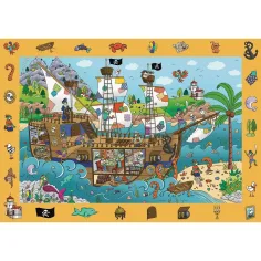 Spy Guy 100-elementowe puzzle Statek Piracki - Trefl zdjęcie 2