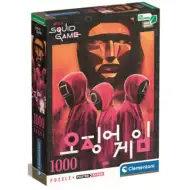 Squid Game – Wygraj swoje życie, puzzle 1000 elementów z plakatem – Clementoni