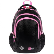St.Right Black Glitter plecak szkolny BP26 39x27x17 cm