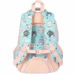 St.Right Charming Cats plecak szkolny z kotkami BP26 39x27x17 cm zdjęcie 2