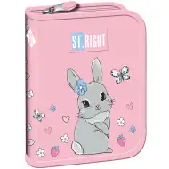 St.Right Cute Rabbit piórnik rozkładany z motywem króliczka PC03 20,5x14x3,5 cm