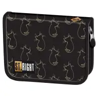 St.Right Golden Cats rozkładany piórnik PC03 20,5x14x3,5 cm
