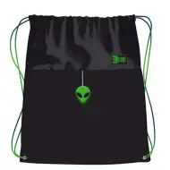 St.Right Green Power Alien worek na buty, worek sportowy 43x34 cm