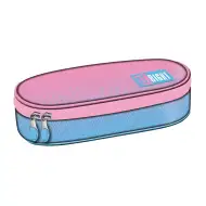 St.Right Pink Blue Gradient piórnik owalny PC01 23x9,5x6 cm