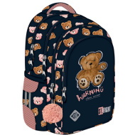 St.Right Teddy Bear plecak szkolny z misiem BP58 40x28x18 cm