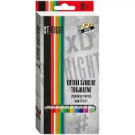 St.Right Trójkątne kredki ołówkowe zestaw 12 sztuk