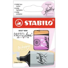 Stabilo: Boss Mini Zestaw zakreślaczy pastelowych 3 szt.