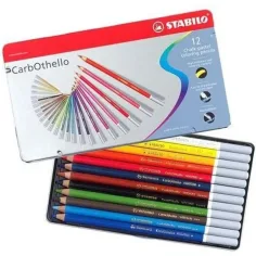 Stabilo: CarbOthello zestaw 12 kredek w metalowym pudełku zdjęcie 2