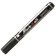 Stabilo: Mark-4-All, marker alkoholowy o ściętym grocie, w kolorze czarnym.