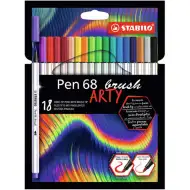 Stabilo: Pen 68 Brush ARTY zestaw pędzelków 18 sztuk