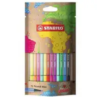 Stabilo: Pen 68 Mini zestaw 12 kolorowych pisaków