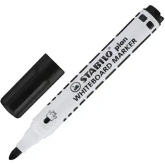 Stabilo: Plan WhiteBoard marker czarny mazak do tablic zdjęcie 2