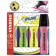 Stabilo: Zestaw 4 zakreślaczy BOSS SPLASH 2-5 mm
