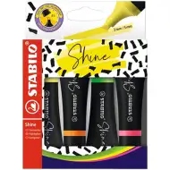 Stabilo: Zestaw zakreślaczy Shine 4 sztuki