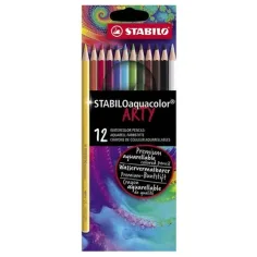 Stabilo: zestaw kredek ARTY Aquacolor, 12 szt.