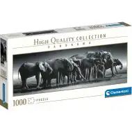 Stado słoni HQC 1000-elementowe puzzle panoramiczne - Clementoni
