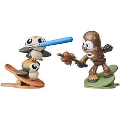 Star Wars Battle Bobblers Porgs vs Chewie figurka z klipsem - Hasbro zdjęcie 3