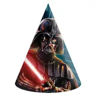 Star Wars papierowe czapeczki imprezowe, zestaw 6 sztuk