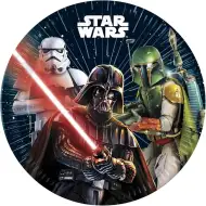 Star Wars zestaw 8 papierowych talerzyków, 23 cm