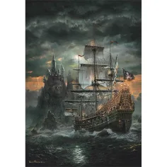 Statek piracki 1500 elementów HQC puzzle 59,5x84,5cm - Clementoni zdjęcie 2