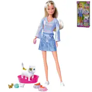 Steffi Love: Blondynka Steffi z kotkami i akcesoriami 29 cm - Simba Toys