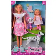 Steffi Love laleczka z uroczym spacerem z pieskiem - Simba Toys