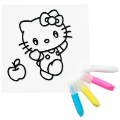 Sticker Art: Zestaw naklejek do kolorowania Hello Kitty różne rodzaje 1 sztuka - Comansi zdjęcie 2