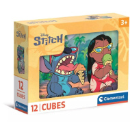 Stitch 12-elementowa kostka z bajkami - Clementoni