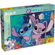 Stitch 2 w 1 puzzle 24-elementowe i kolorowanka 35x25 cm - Lisciani