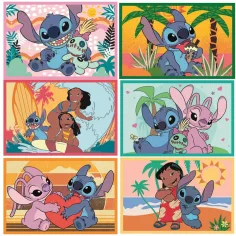 Stitch 6-częściowy zestaw kostek do opowiadania - Clementoni zdjęcie 2