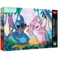 Stitch i Angel na plaży - puzzle premium plus 1000 elementów - Trefl