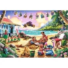 Stitch na plaży puzzle 1000 elementów Premium Plus - Trefl zdjęcie 2