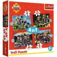Strażak Sam 4 w 1 puzzle 12-15-20-24 elementów – Trefl