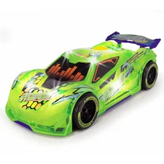 Streets Beatz: Speed Tronic neon zielony samochód ze światłem i dźwiękiem 20 cm - Dickie Toys zdjęcie 2