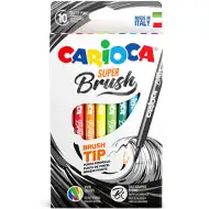 Super Brush Zestaw markerów z końcówką pędzelkową 10 sztuk - Carioca