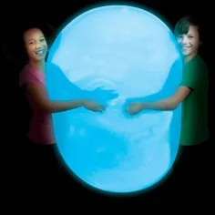 Super Glo Wubble świecąca piłka bąbelkowa w kolorze niebieskim o średnicy 75 cm zdjęcie 3