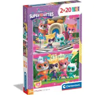 Super Kitties 2x20-elementowe Supercolor puzzle - Clementoni