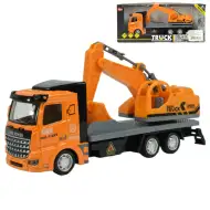 Super Truck: Ciężarówka z kołem zamachowym z koparką 19 cm