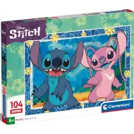 Super puzzle 104 elementów z Stitch i przyjaciółmi - Clementoni