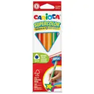 SuperColor trójkątne 6-sztukowe maxi kredki - Carioca