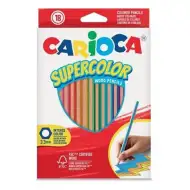 Supercolor zestaw kolorowych kredek 18 sztuk - Carioca