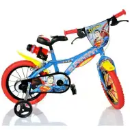 Superman czarny rowerek dziecięcy w rozmiarze 14 - rower Dino Bikes