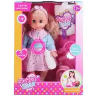 Sweet Baby lalka siusiająca z dźwiękiem i 5 akcesoriami, 38 cm
