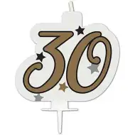 Świeczka urodzinowa z cyfrą - 30